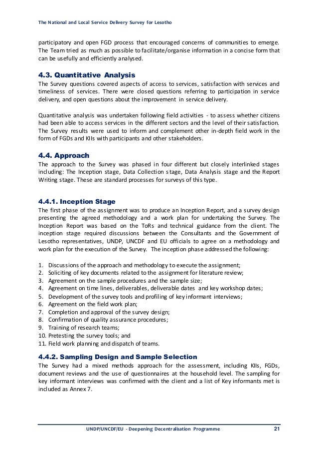 Essay about service delivery